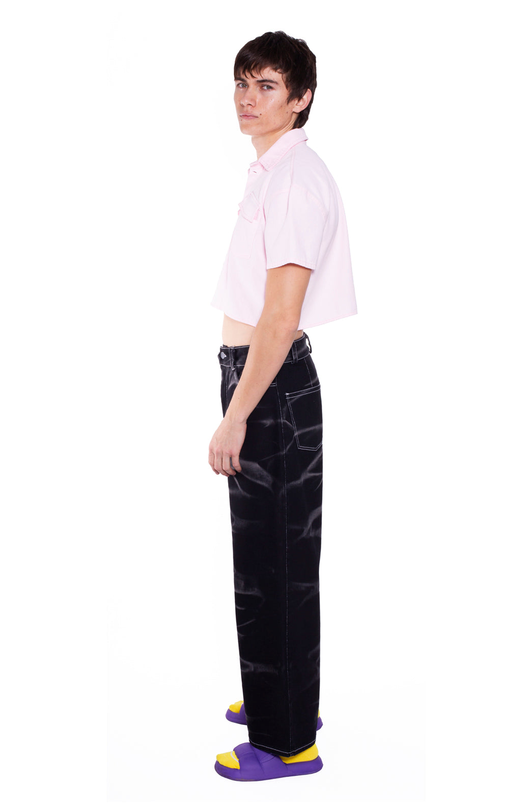 Pink Crop Shirt