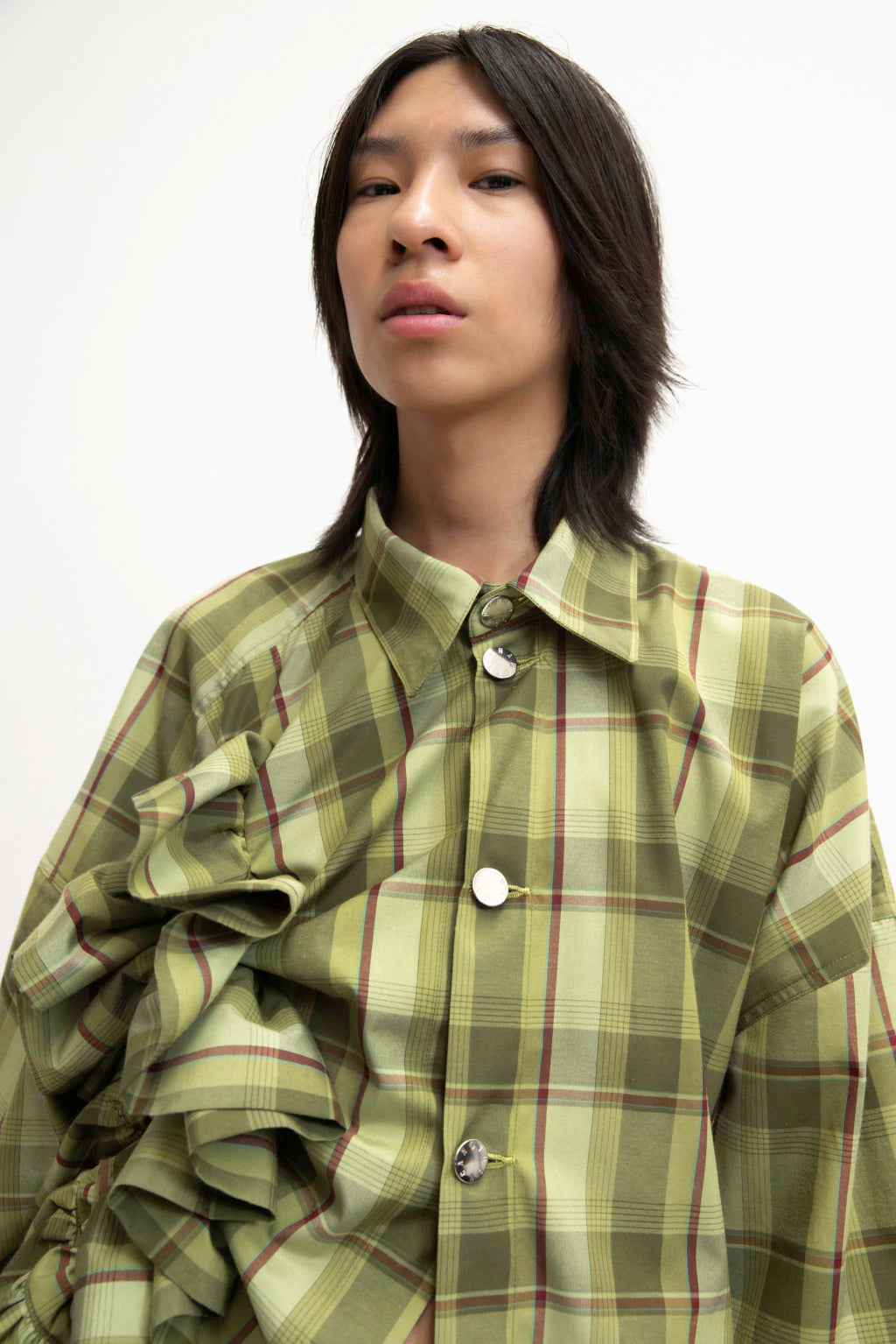 Orchid Plaid Wide Shirt