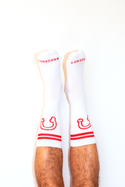 Red Ringer Socks