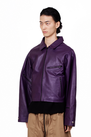 Purple Leather Jacket