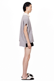 Asymmetric Sleeveless Hoodie