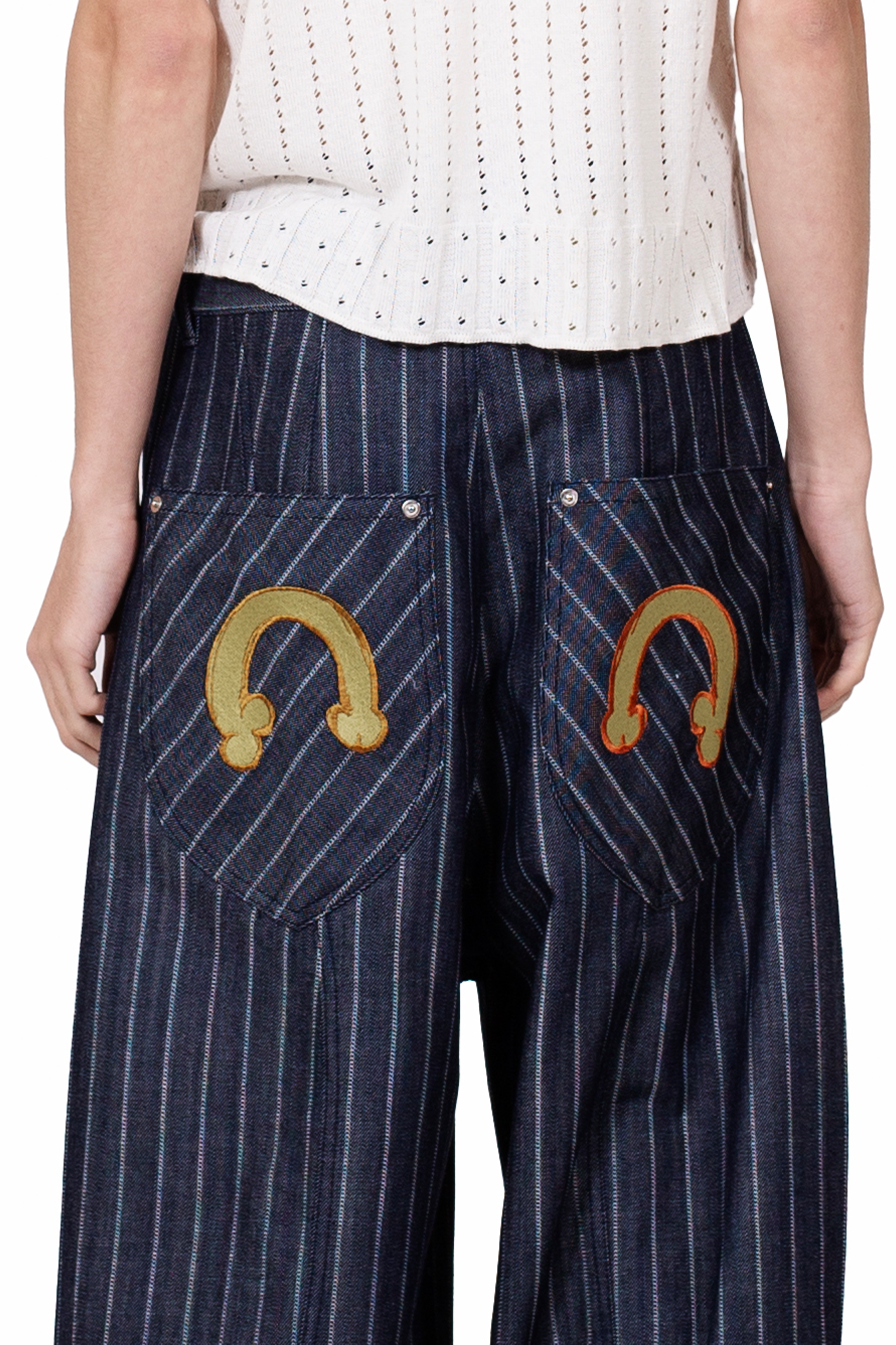 Baggy Stripe Jeans