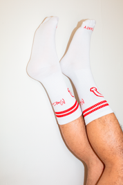 Red Ringer Socks