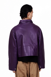 Purple Leather Jacket