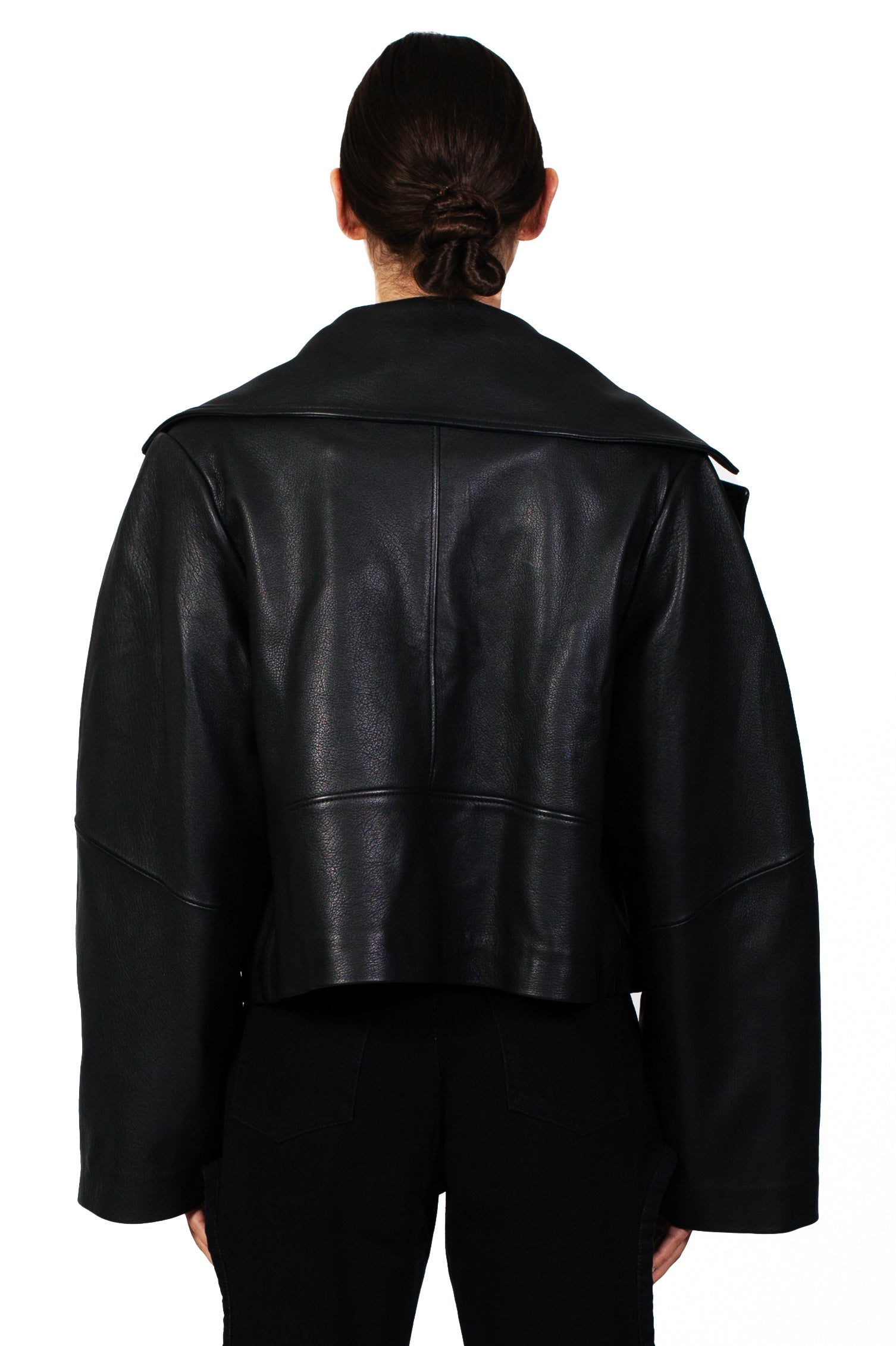 Wide Leather Jacket