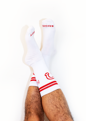 Red Ringer Socks