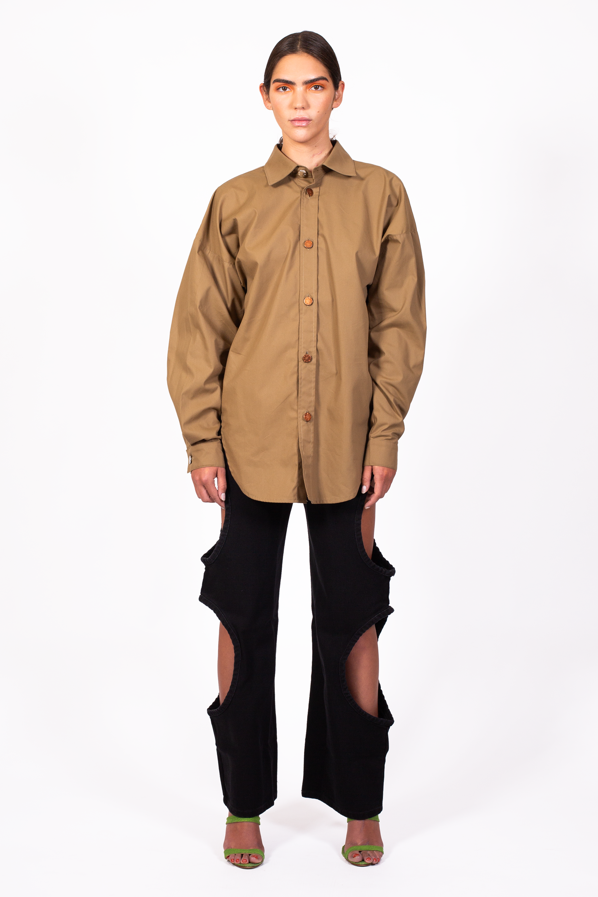 Khaki Wide Shirt