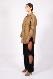 Khaki Wide Shirt