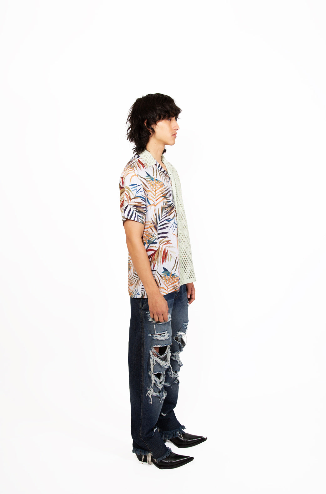 Camp-Collar Duo Shirt