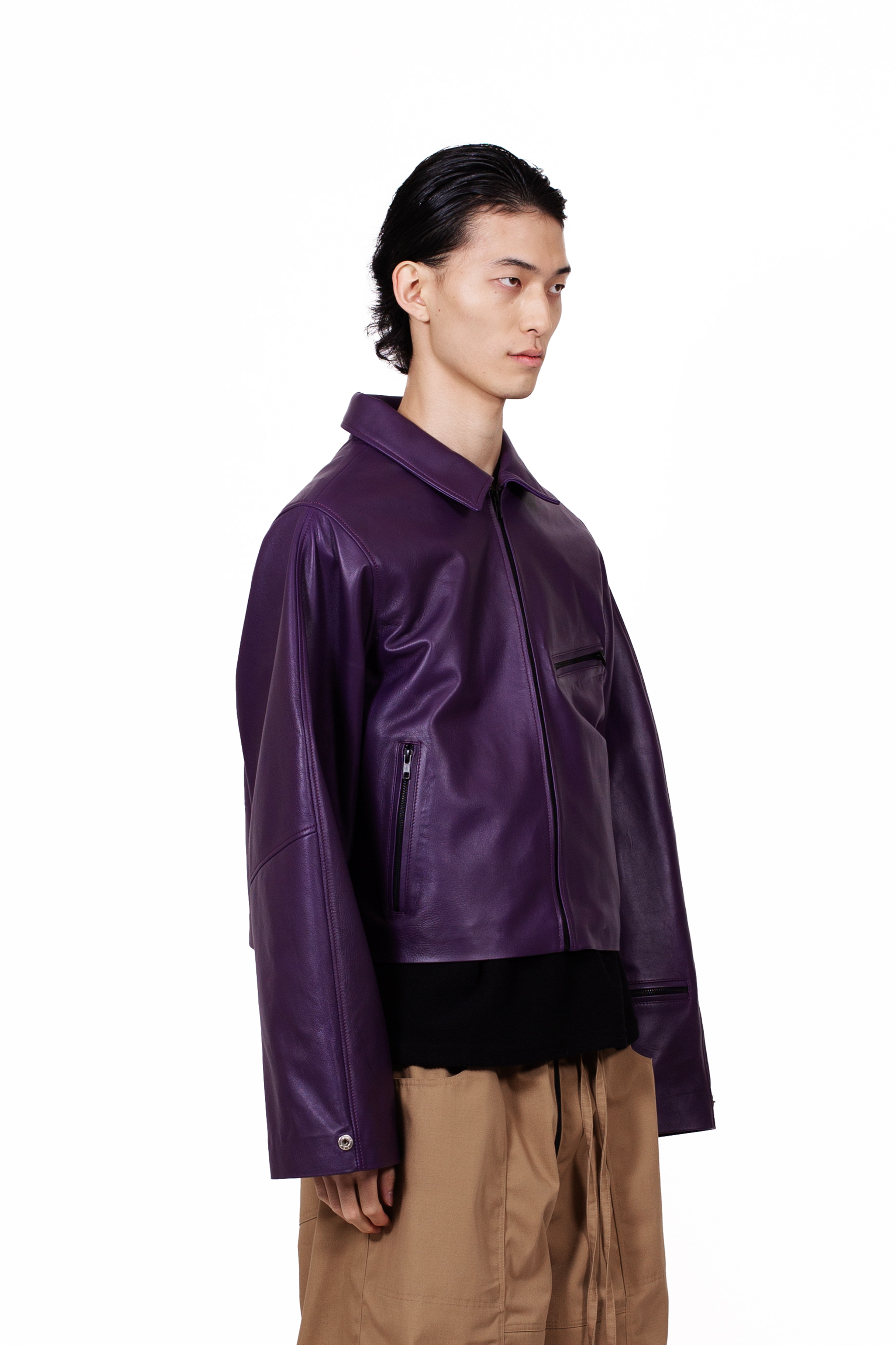 Purple Leather Jacket