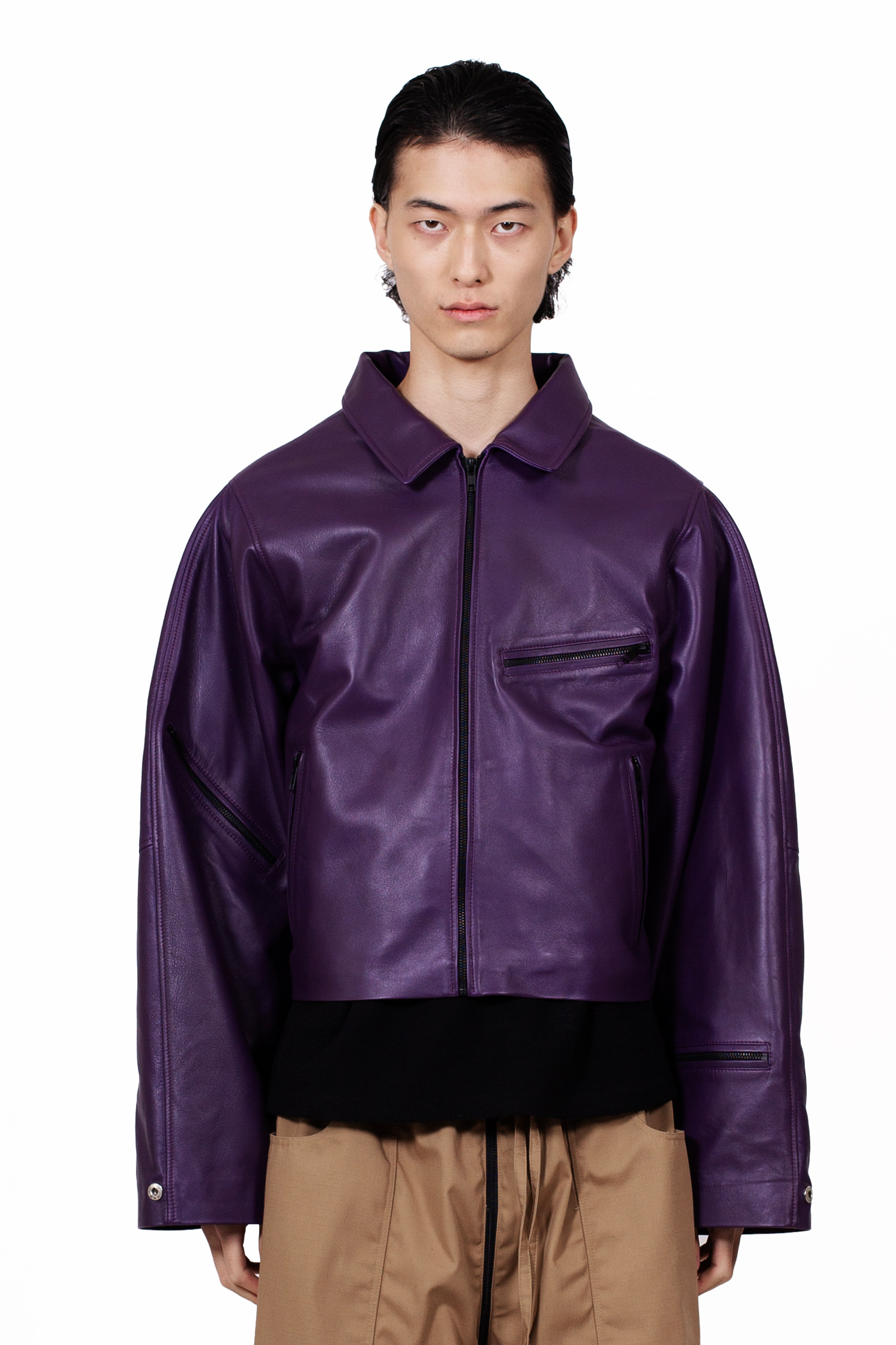 Purple Leather Jacket