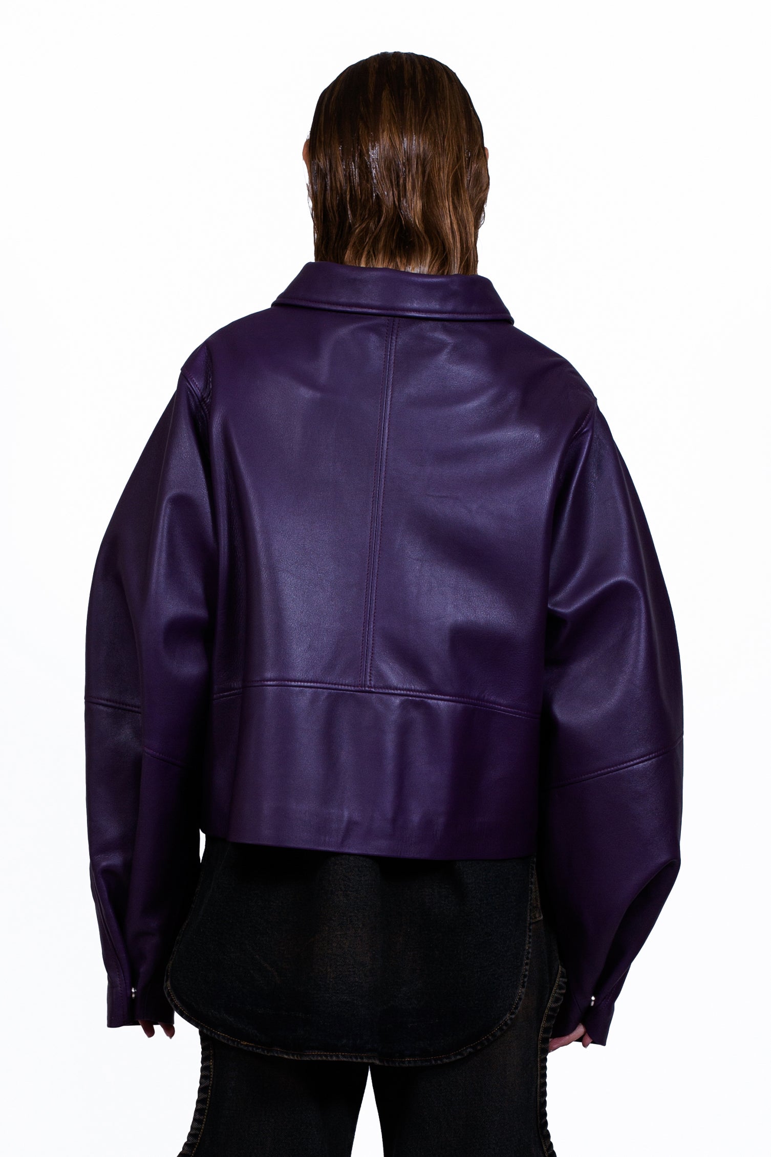 Purple Leather Jacket