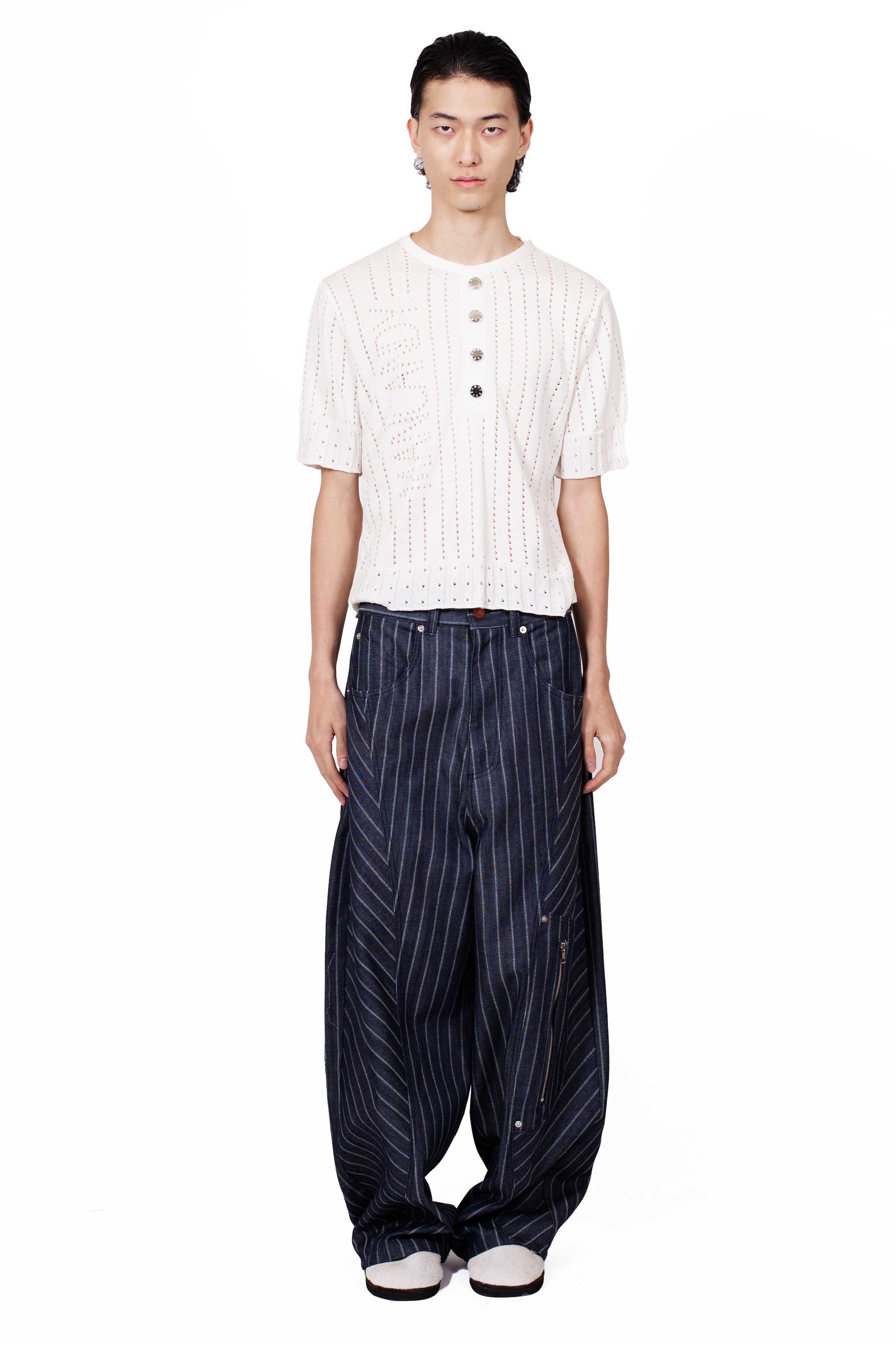 Baggy Stripe Jeans