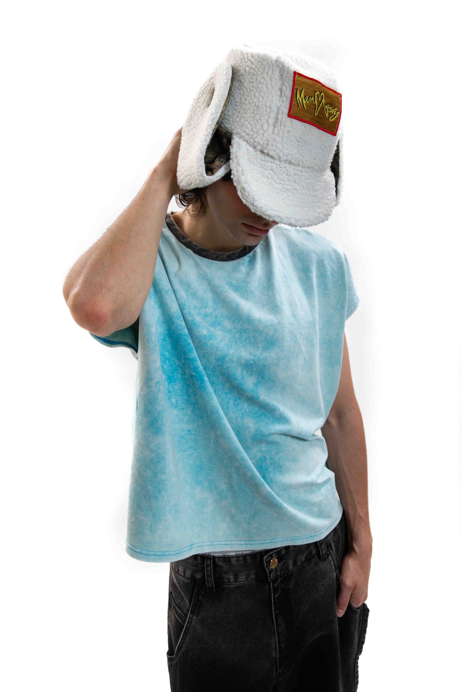 Off Duty Hat styled on a male model in a relaxed off-duty look