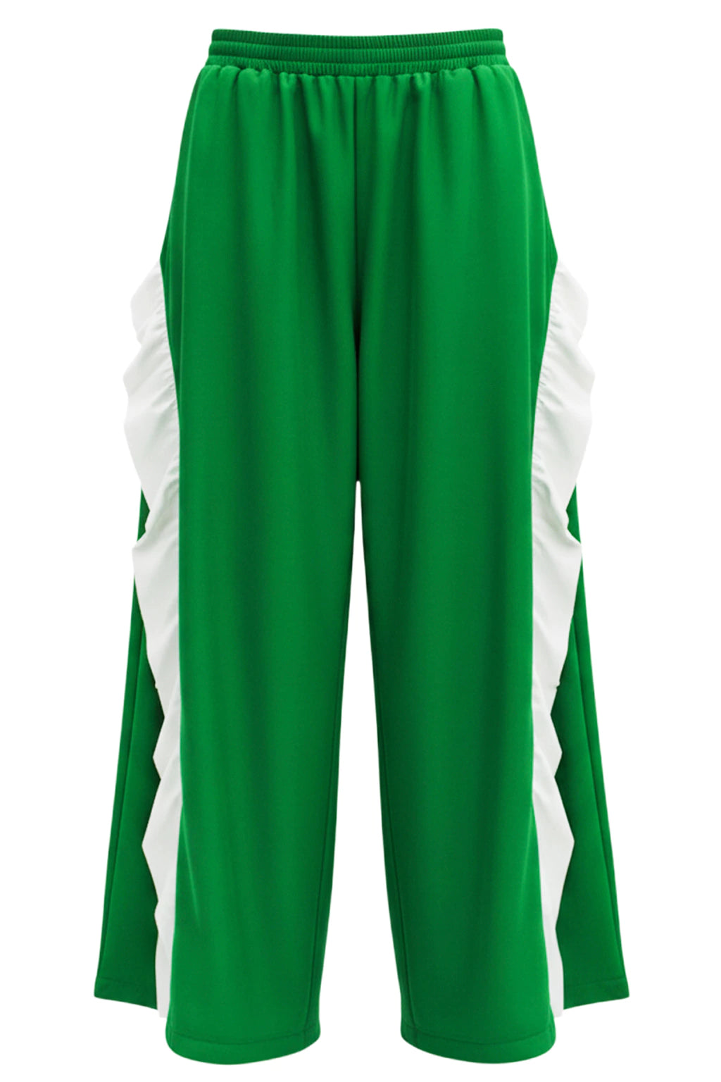 MANCANDY Mexico Soccer Pants in lightweight technical fabric with wide-leg silhouette and football-inspired side panel construction.