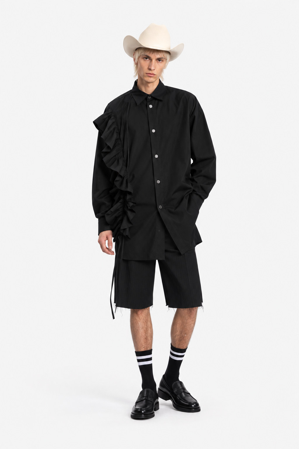 Orchid Wide Shirt — Black