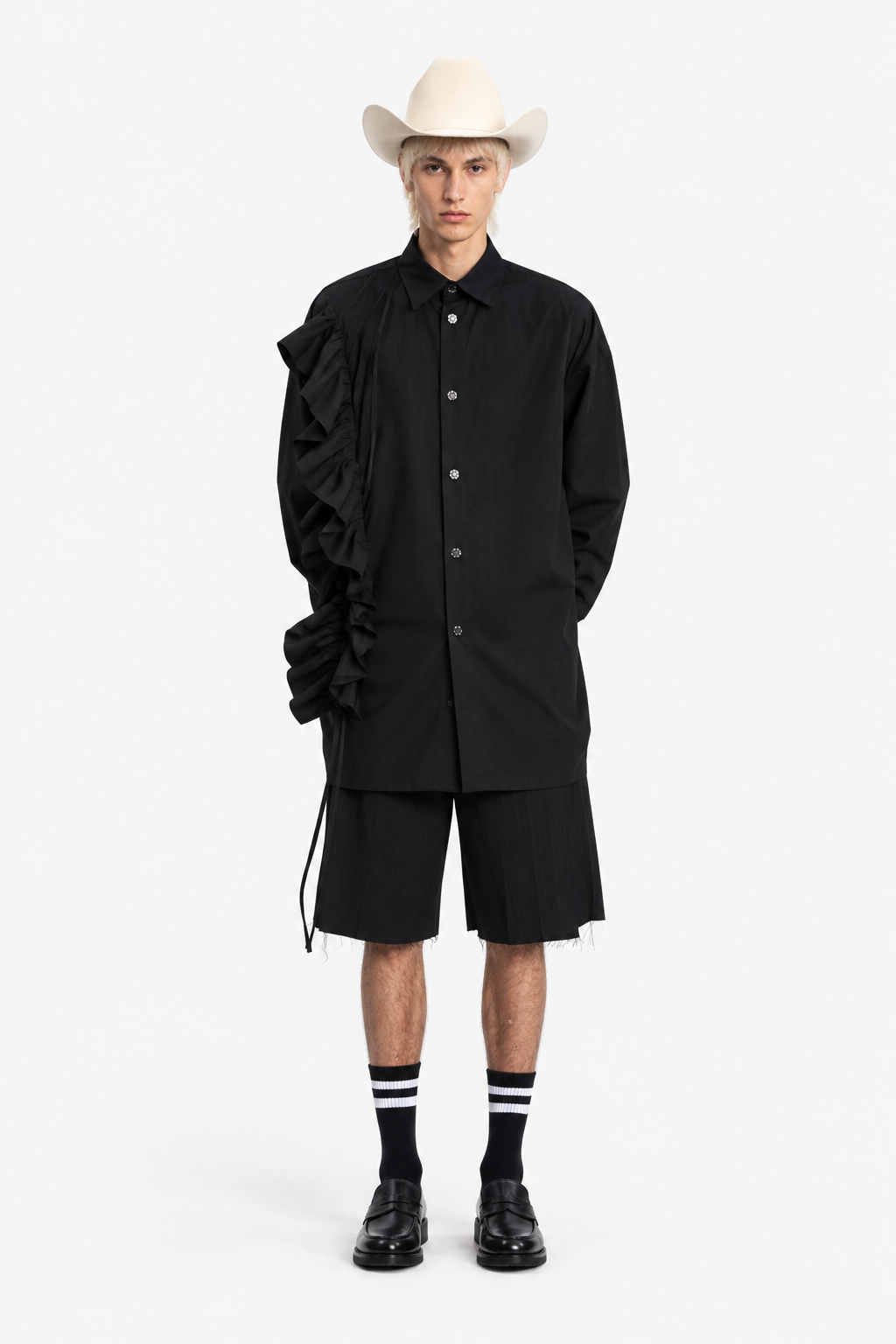 Orchid Wide Shirt — Black