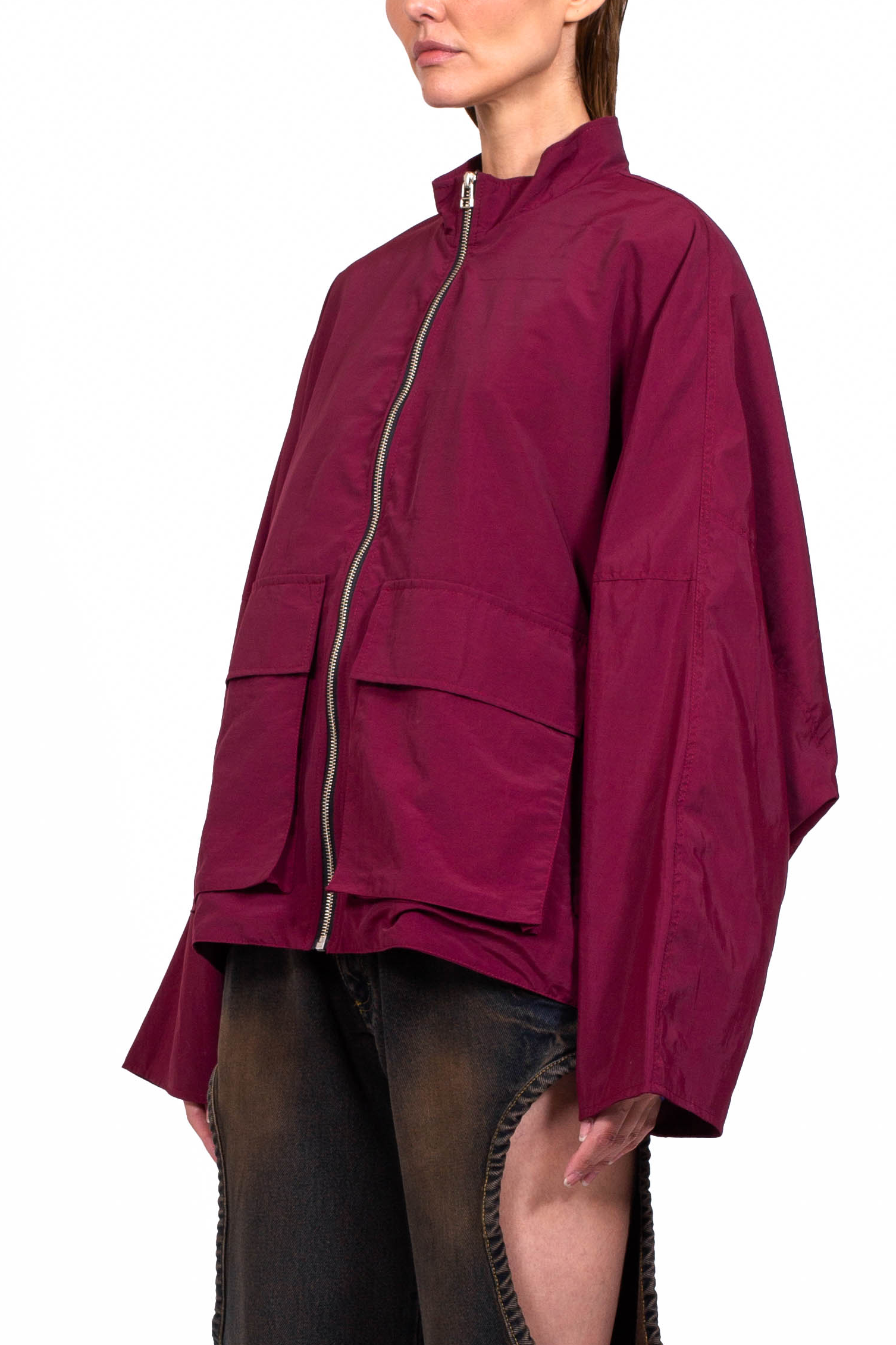 Kimono Windbreaker Burgundy