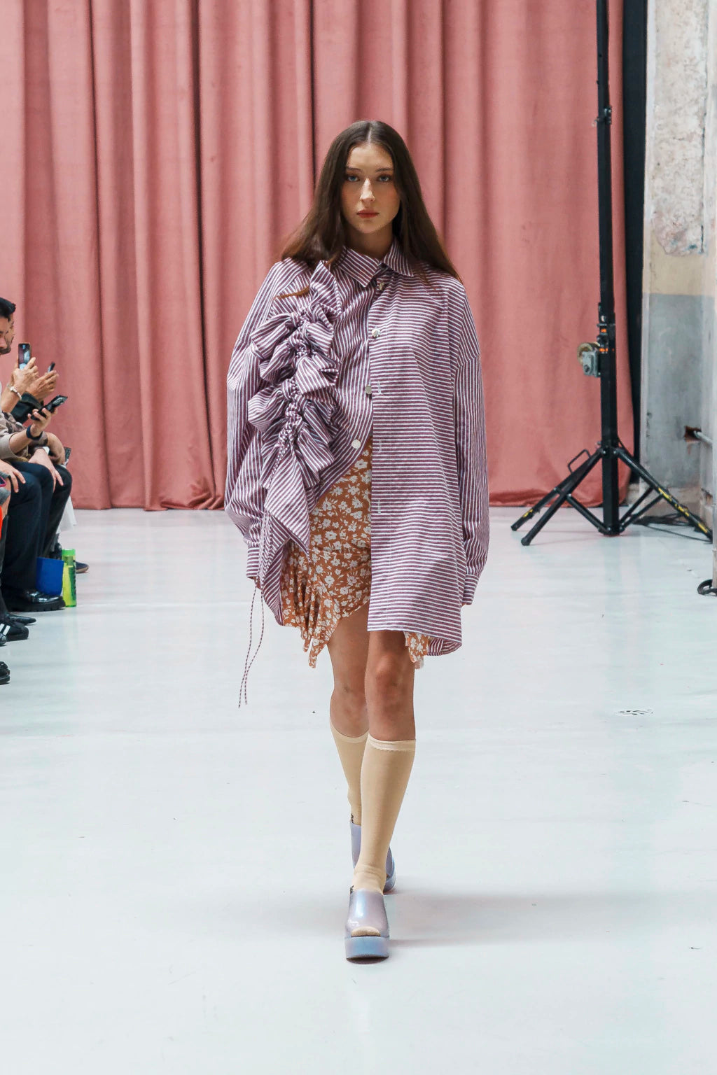 Orchid Striped Wide Shirt
