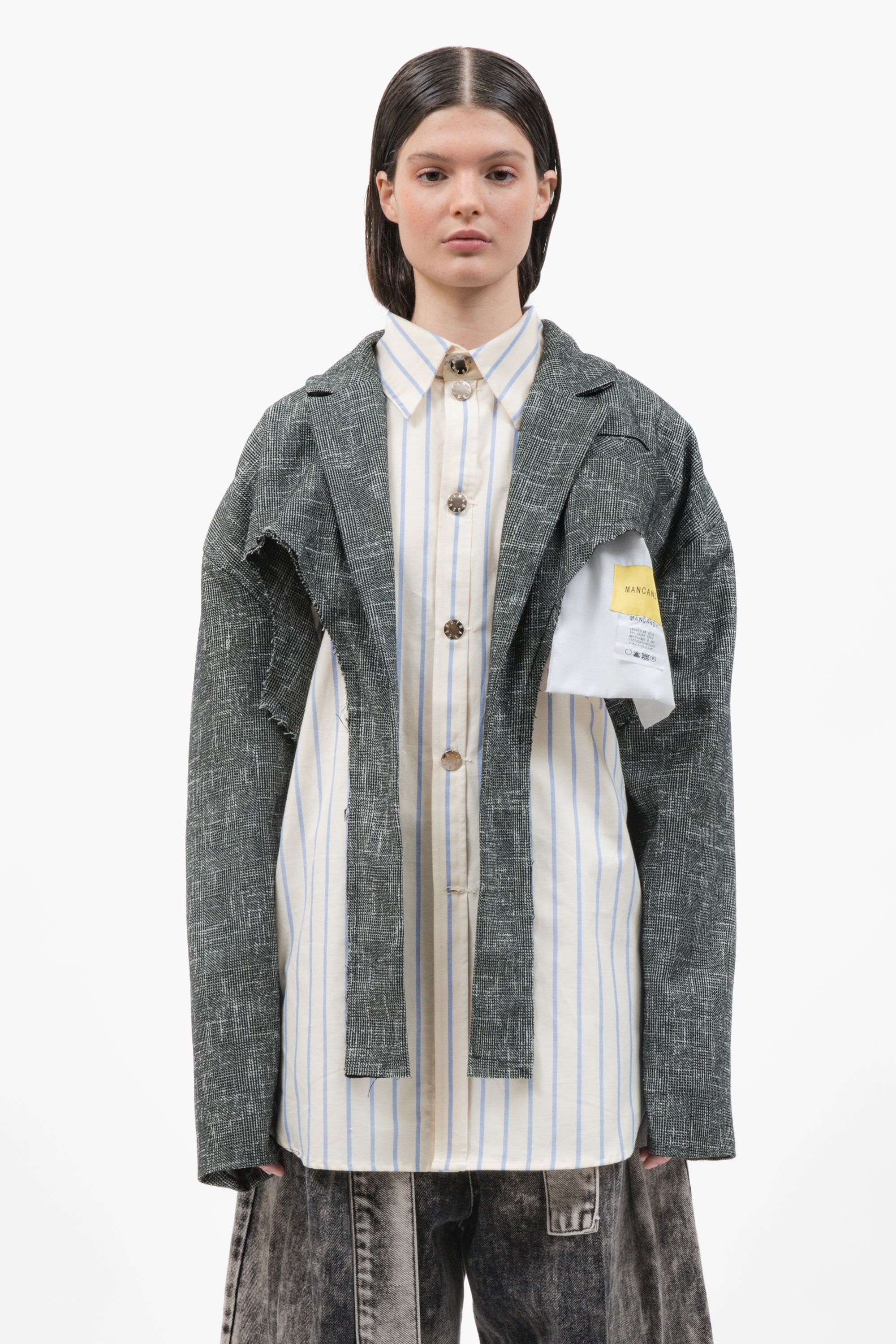 Cropped Raw Blazer