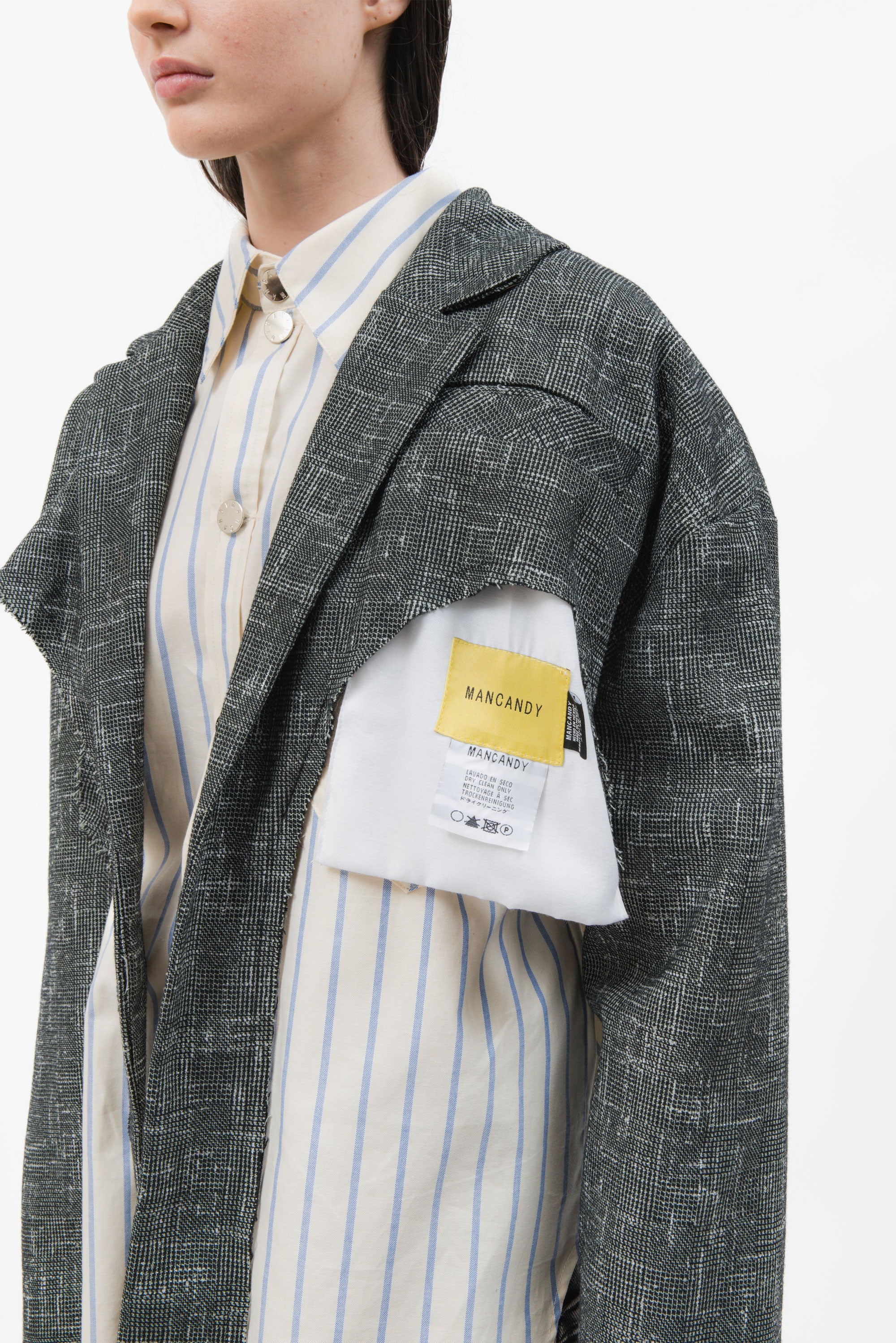 Cropped Raw Blazer