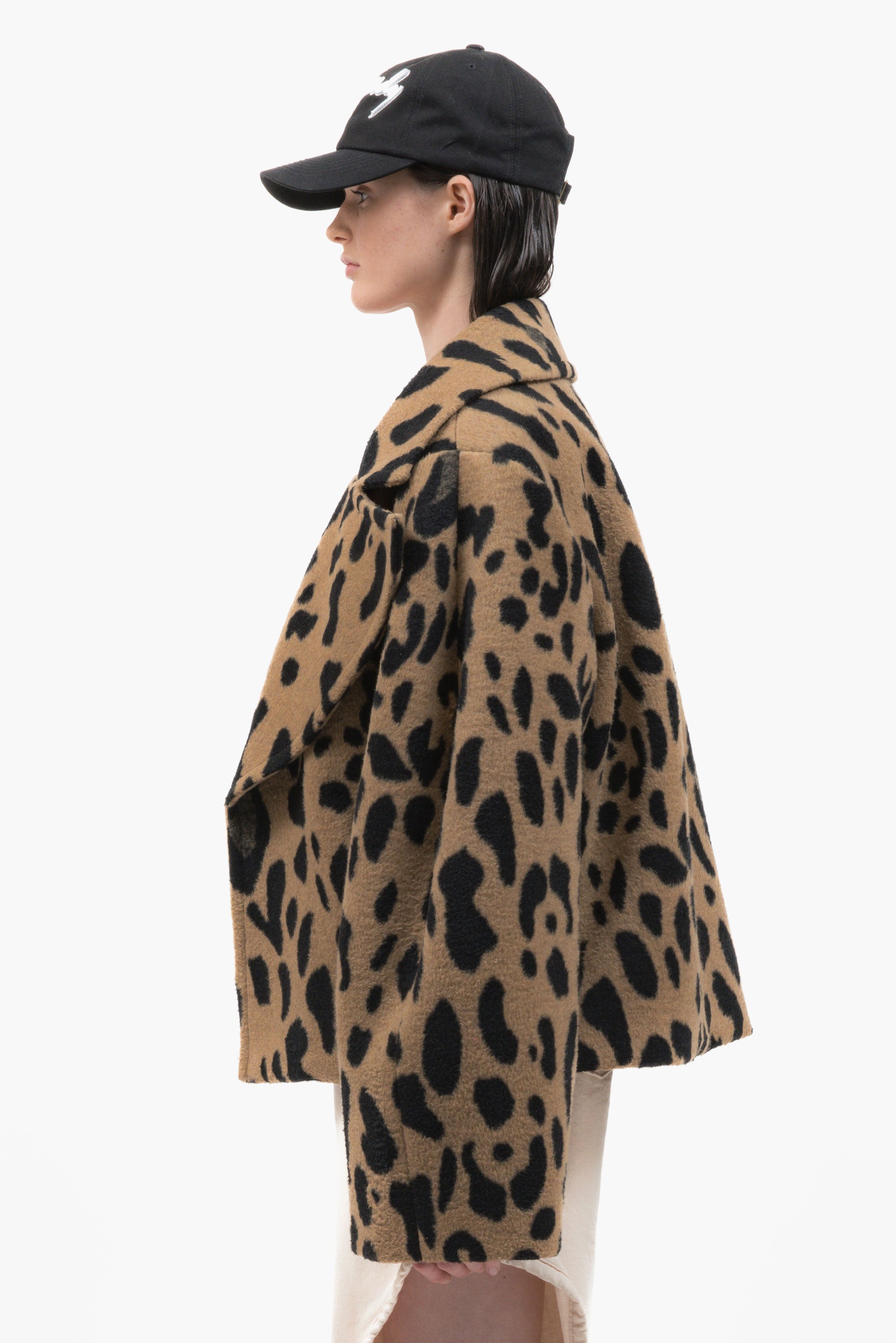 Wide Leopard Coat