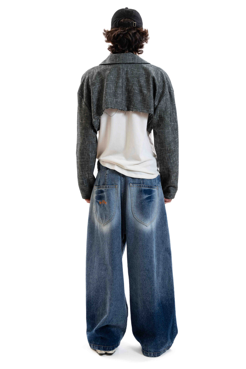 Cropped Raw Blazer