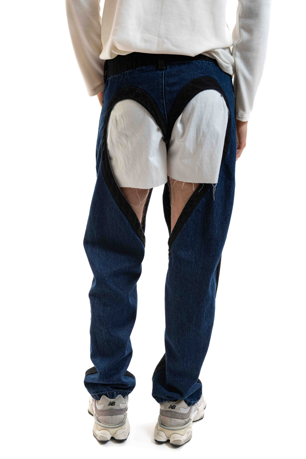 Heart Thong Jeans Bicolor