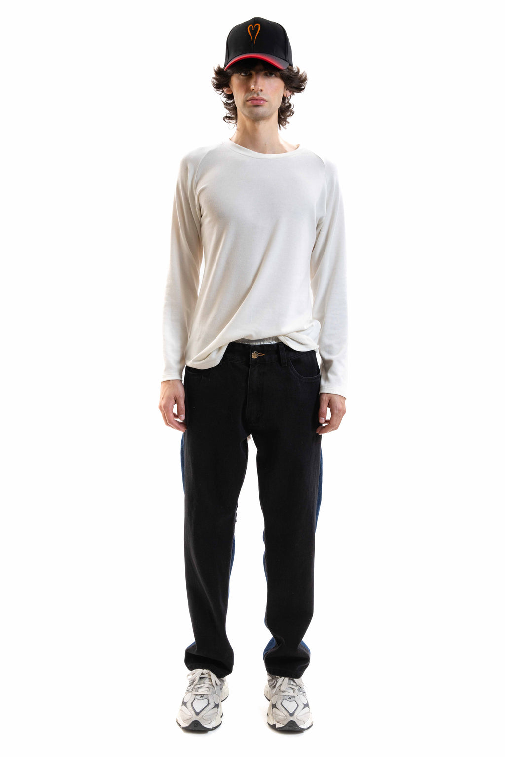 Heart Thong Jeans Bicolor