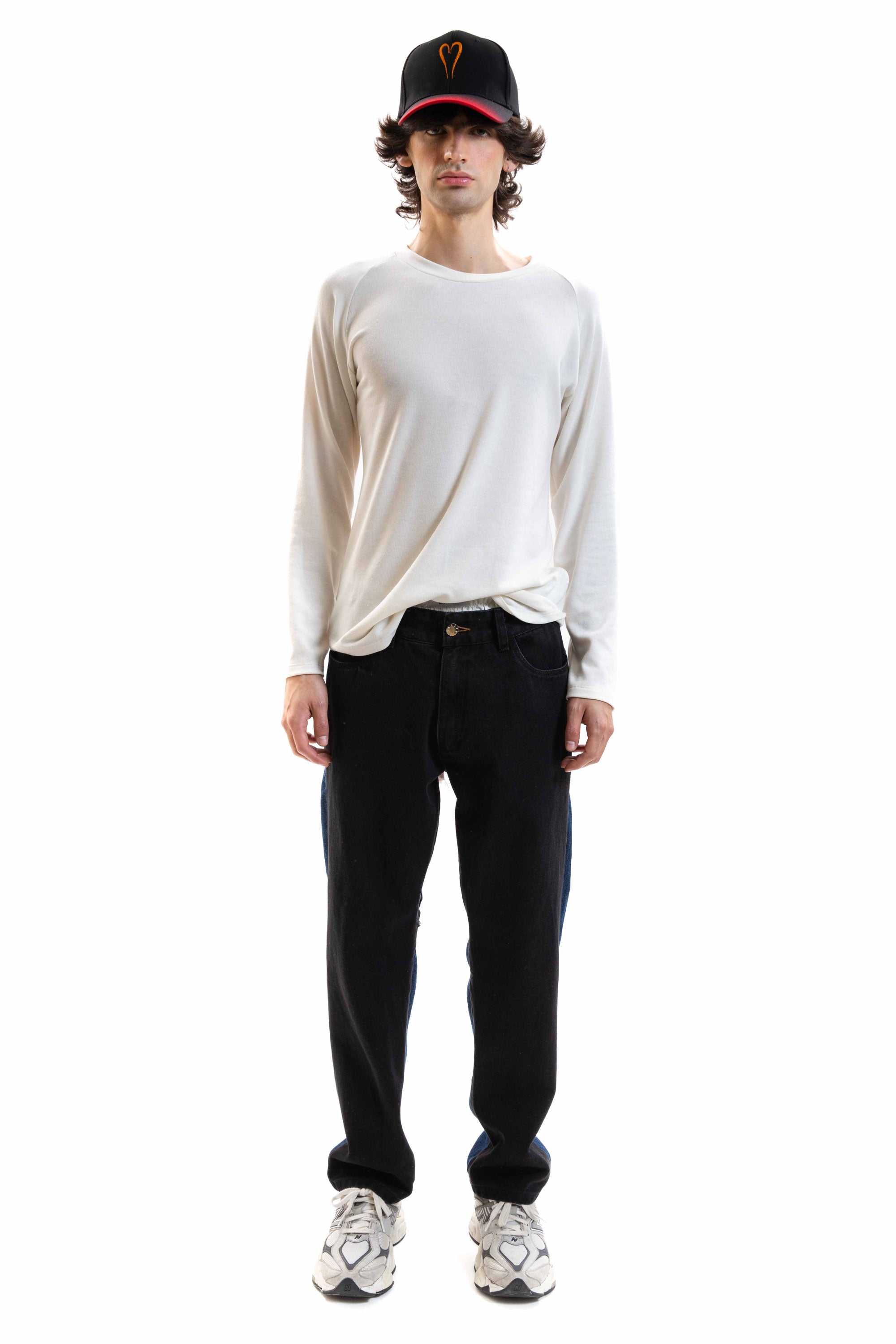 Heart Thong Jeans Bicolor