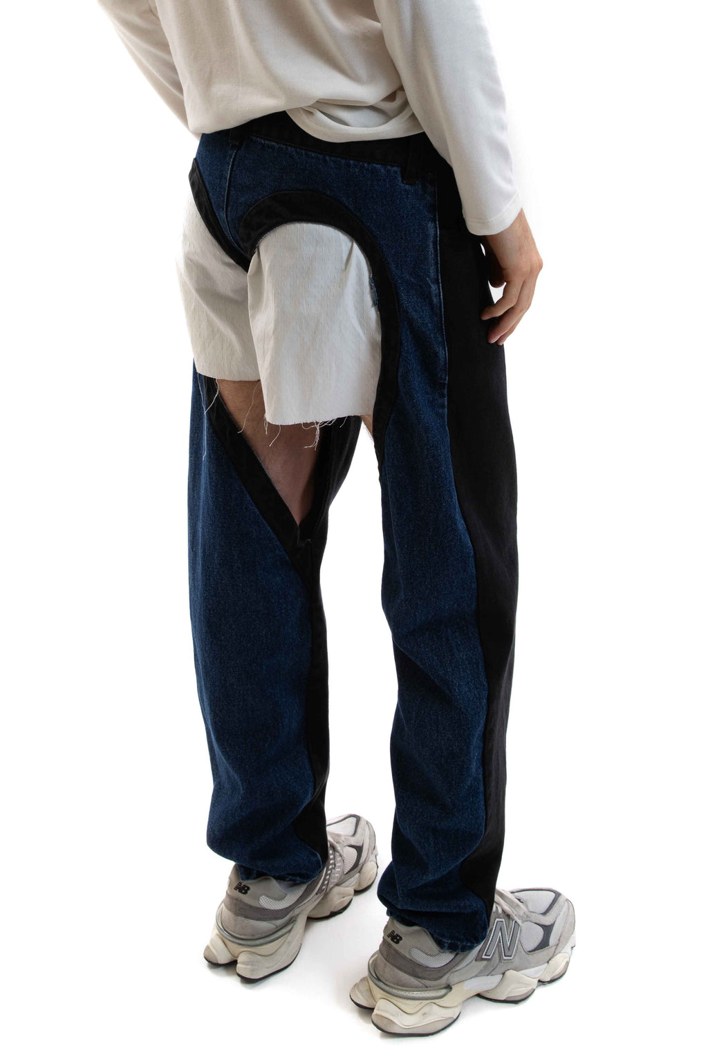Heart Thong Jeans Bicolor