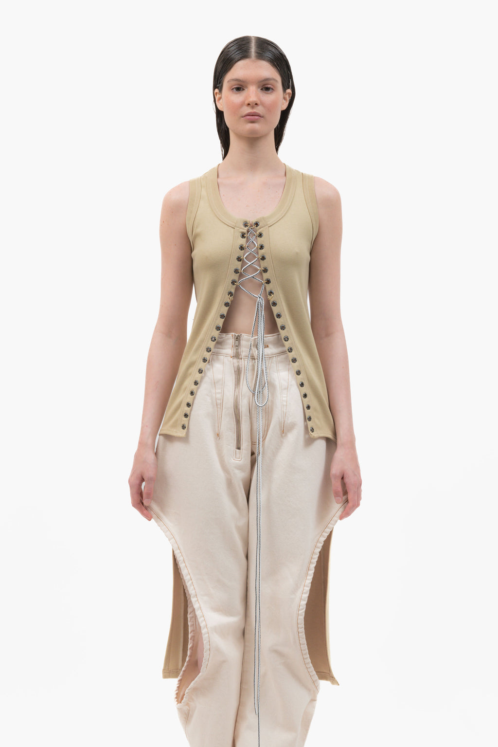 Laced Long Tank Top