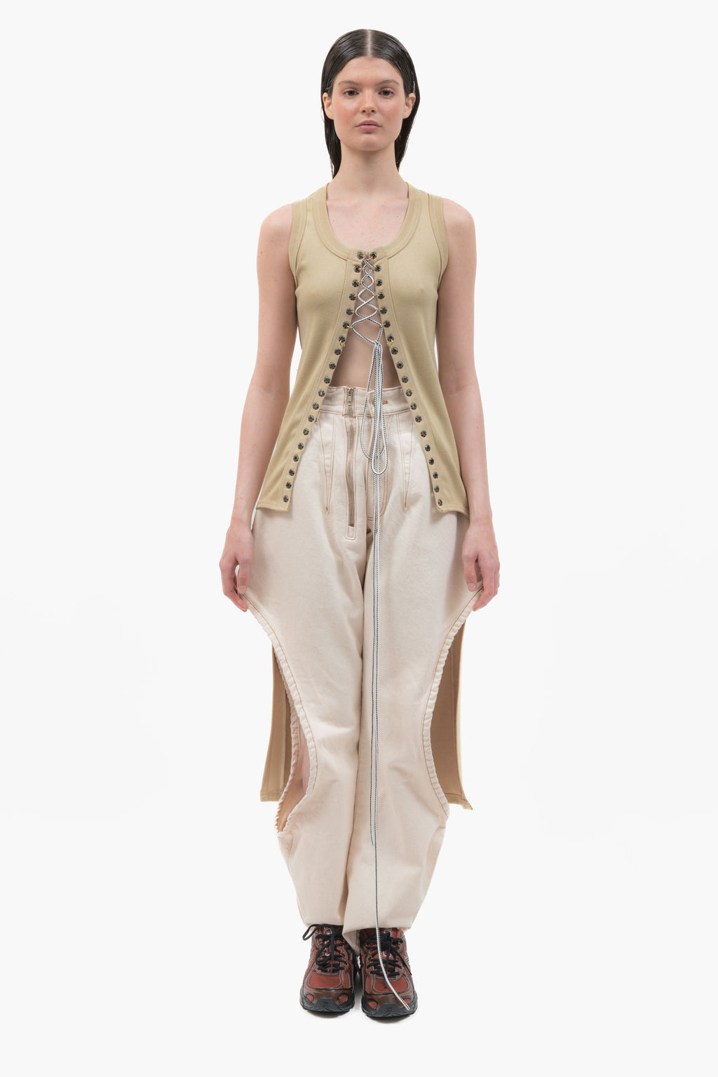 Laced Long Tank Top