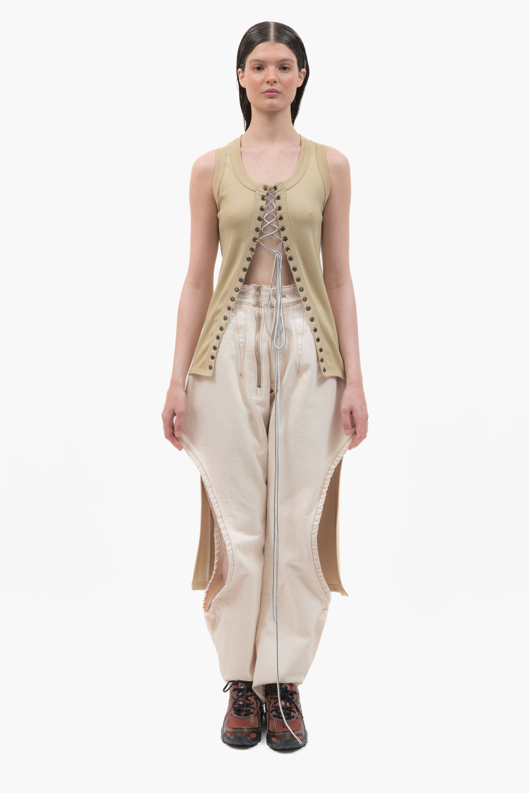 Laced Long Tank Top