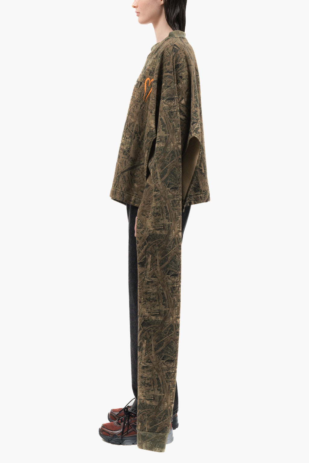 Poncho Sweatshirt Camo