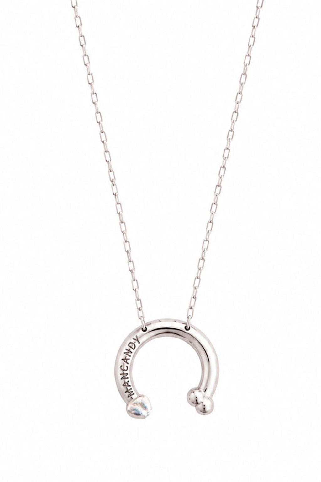 Boy Toy Relic™ sterling silver pendant necklace by MANCANDY with handcrafted Mexican silver charm and chain