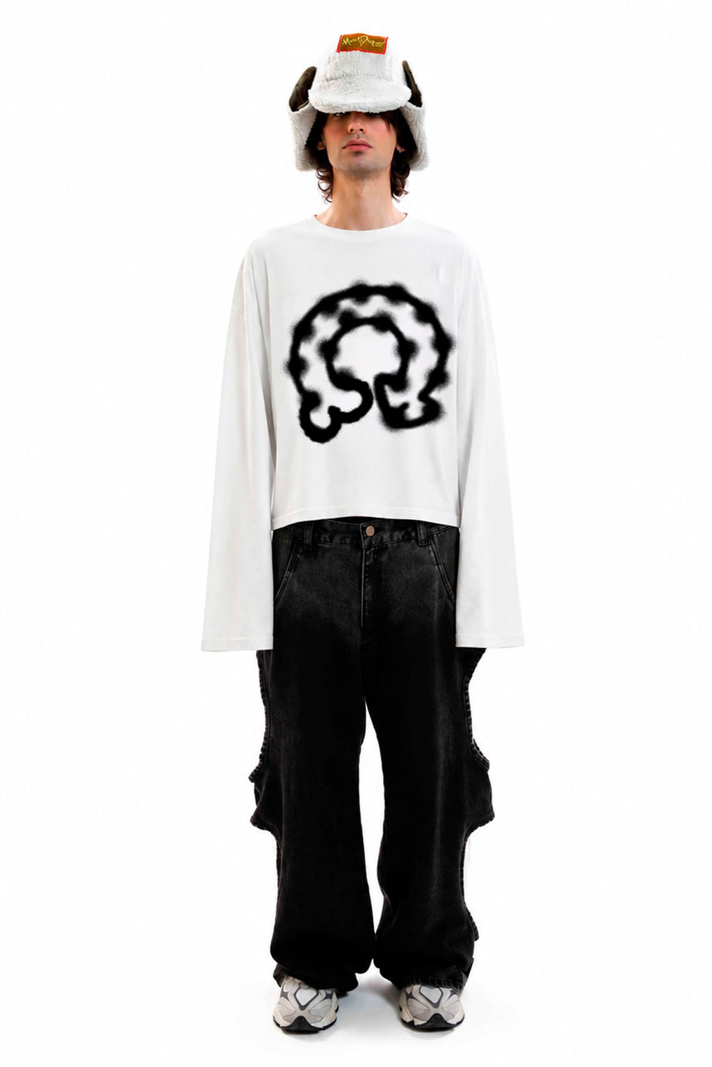Sprayed Dicky Overlong Tee