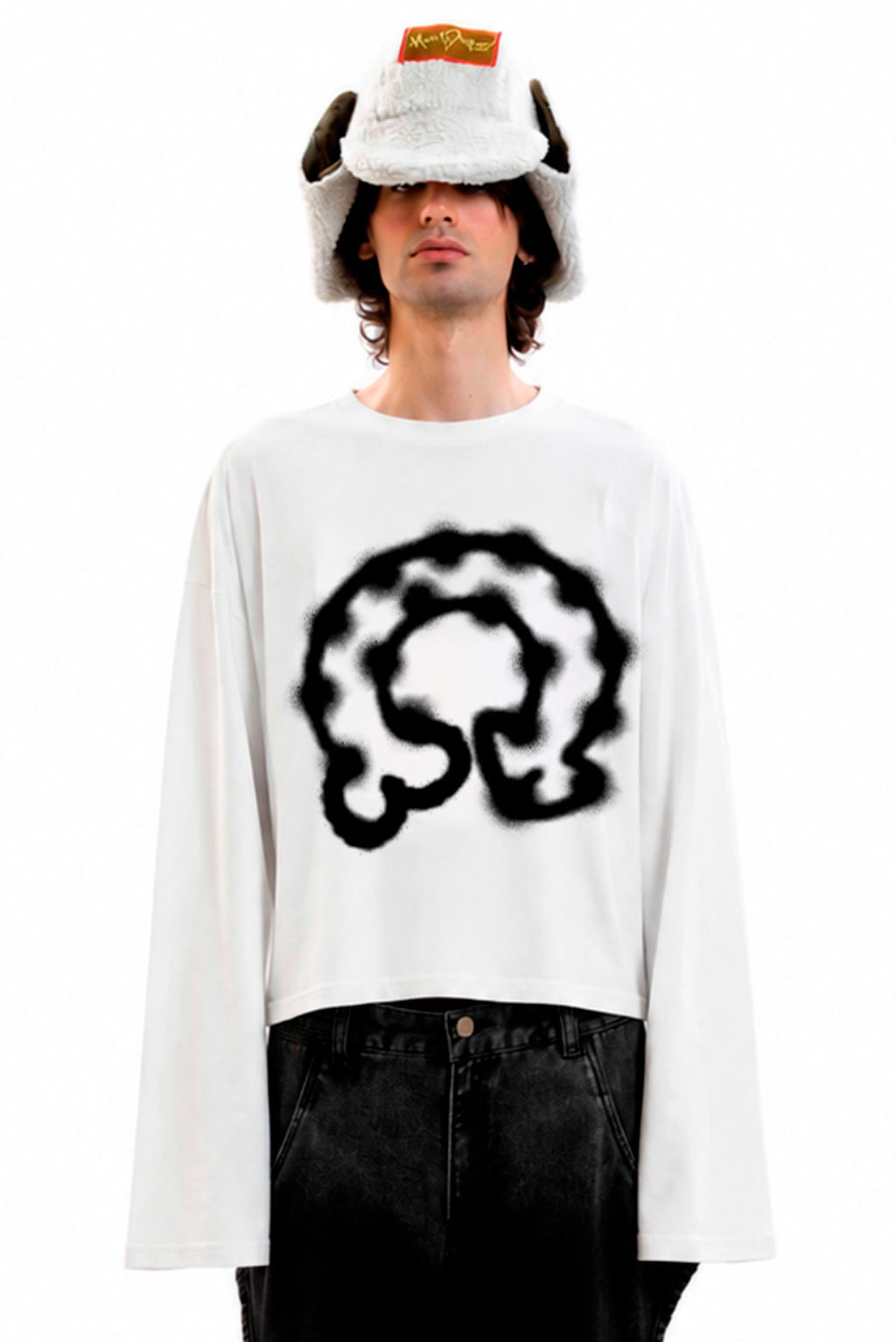 Sprayed Dicky Overlong Tee