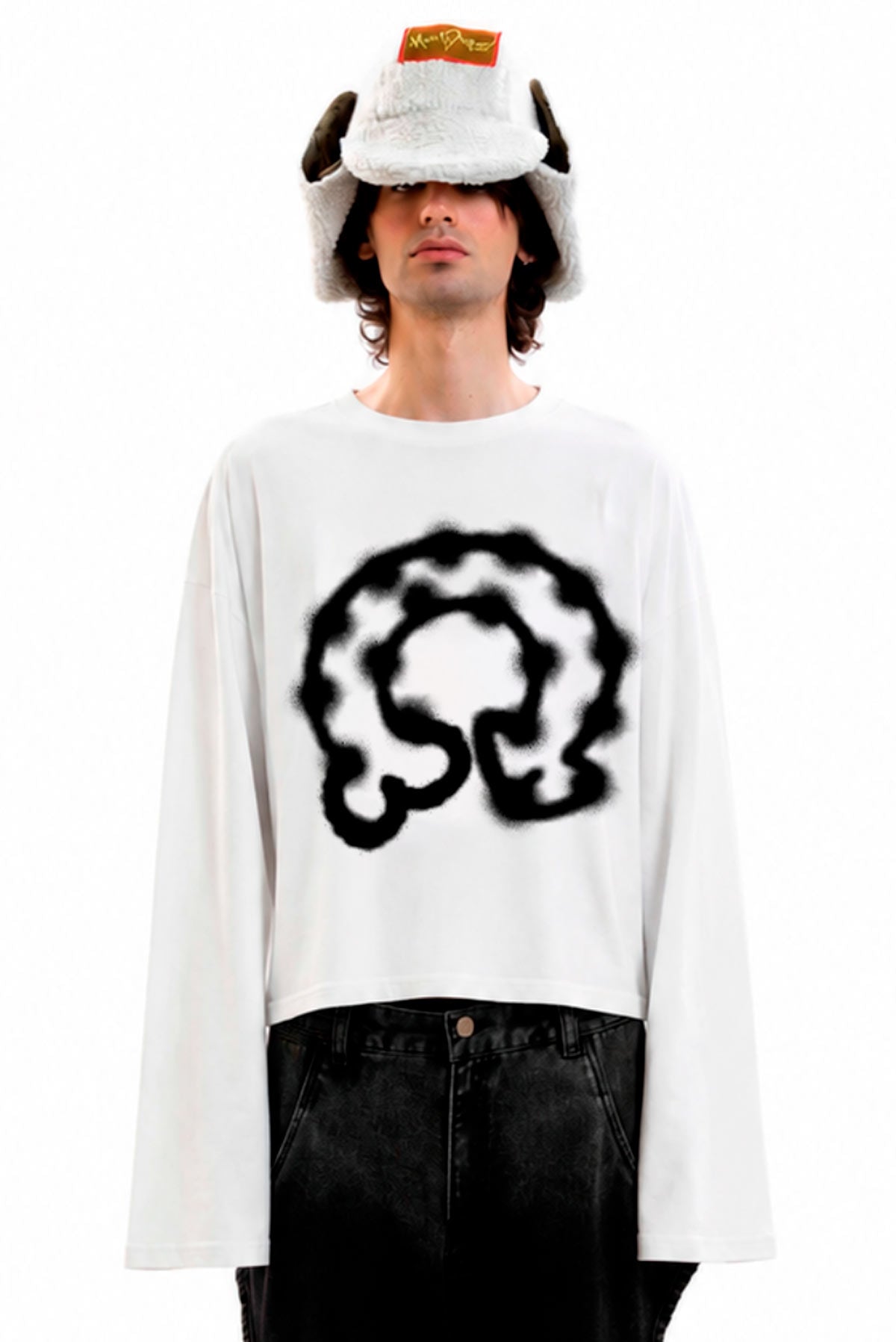 Sprayed Dicky Overlong Tee