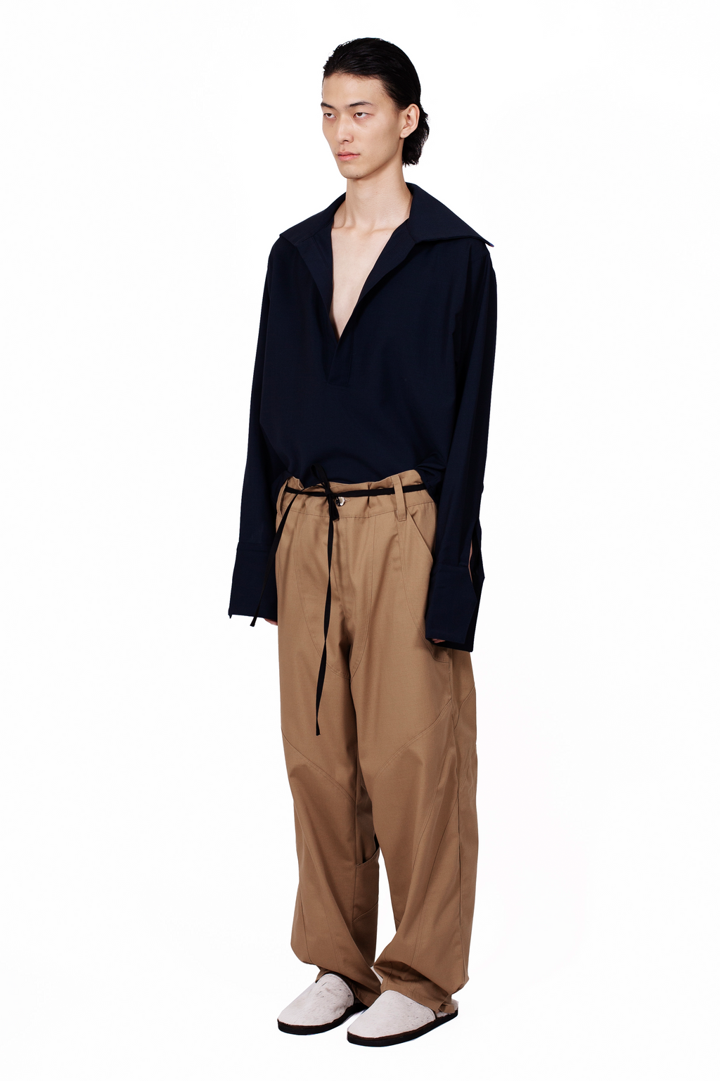MANCANDY The Sailor Shirt featuring an oversized sailor collar and extended cuffs.