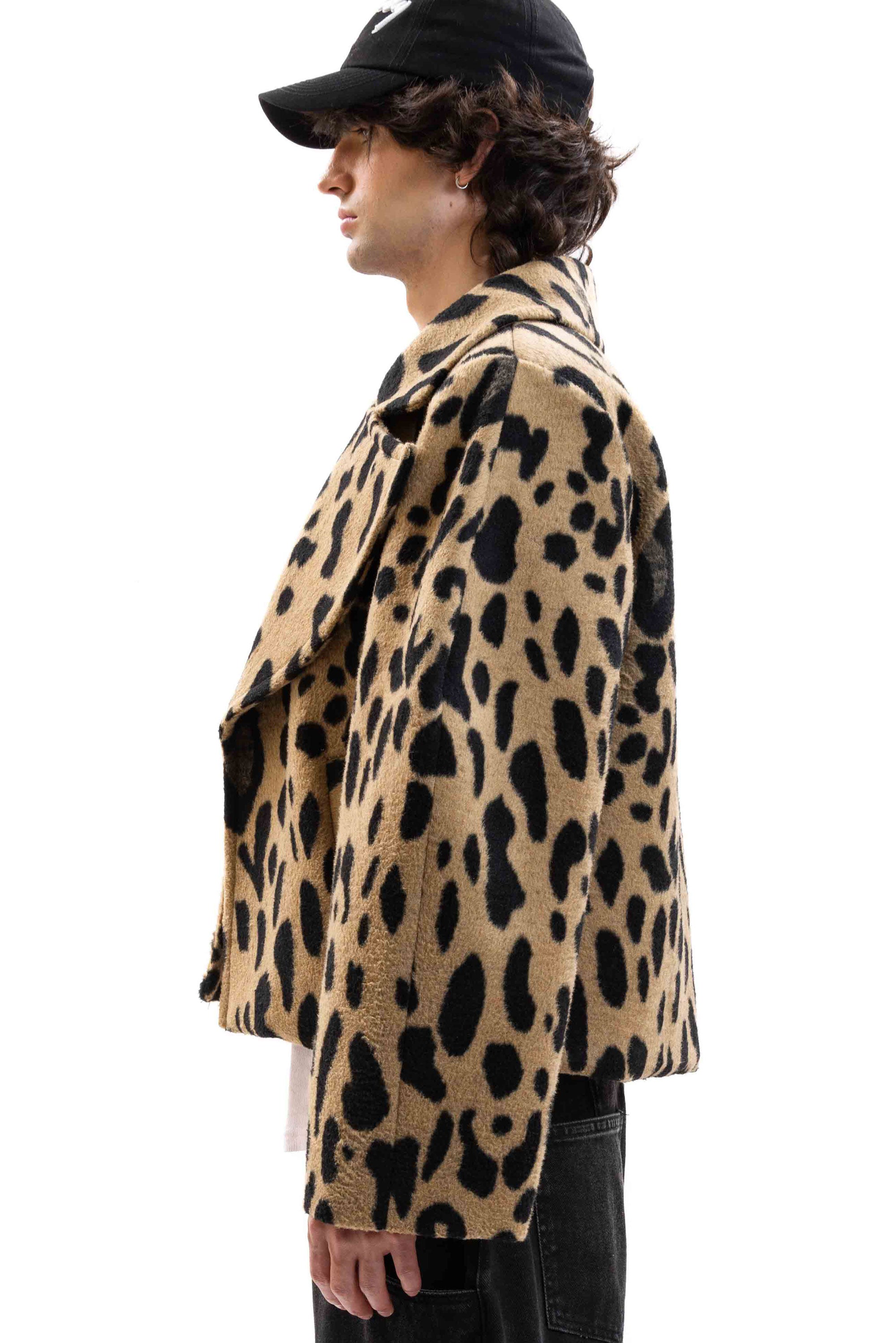 Wide Leopard Coat