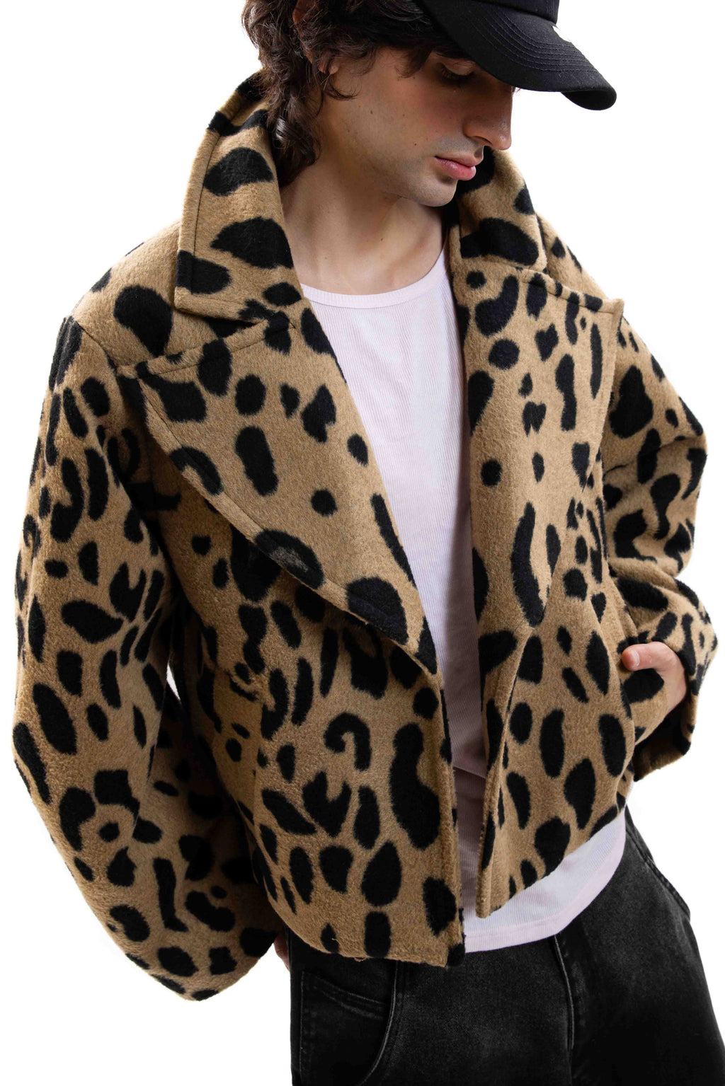 Wide Leopard Coat