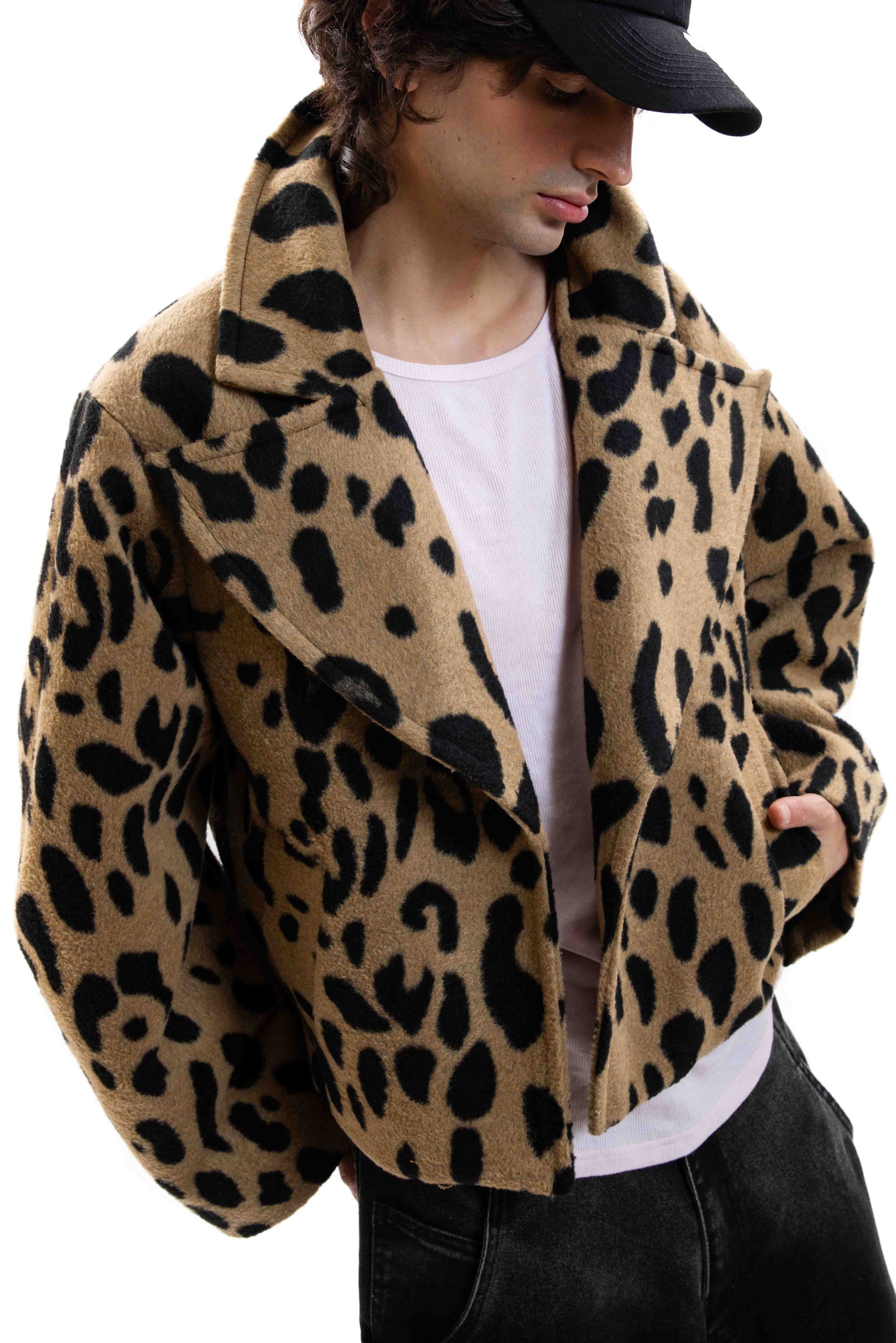 Wide Leopard Coat
