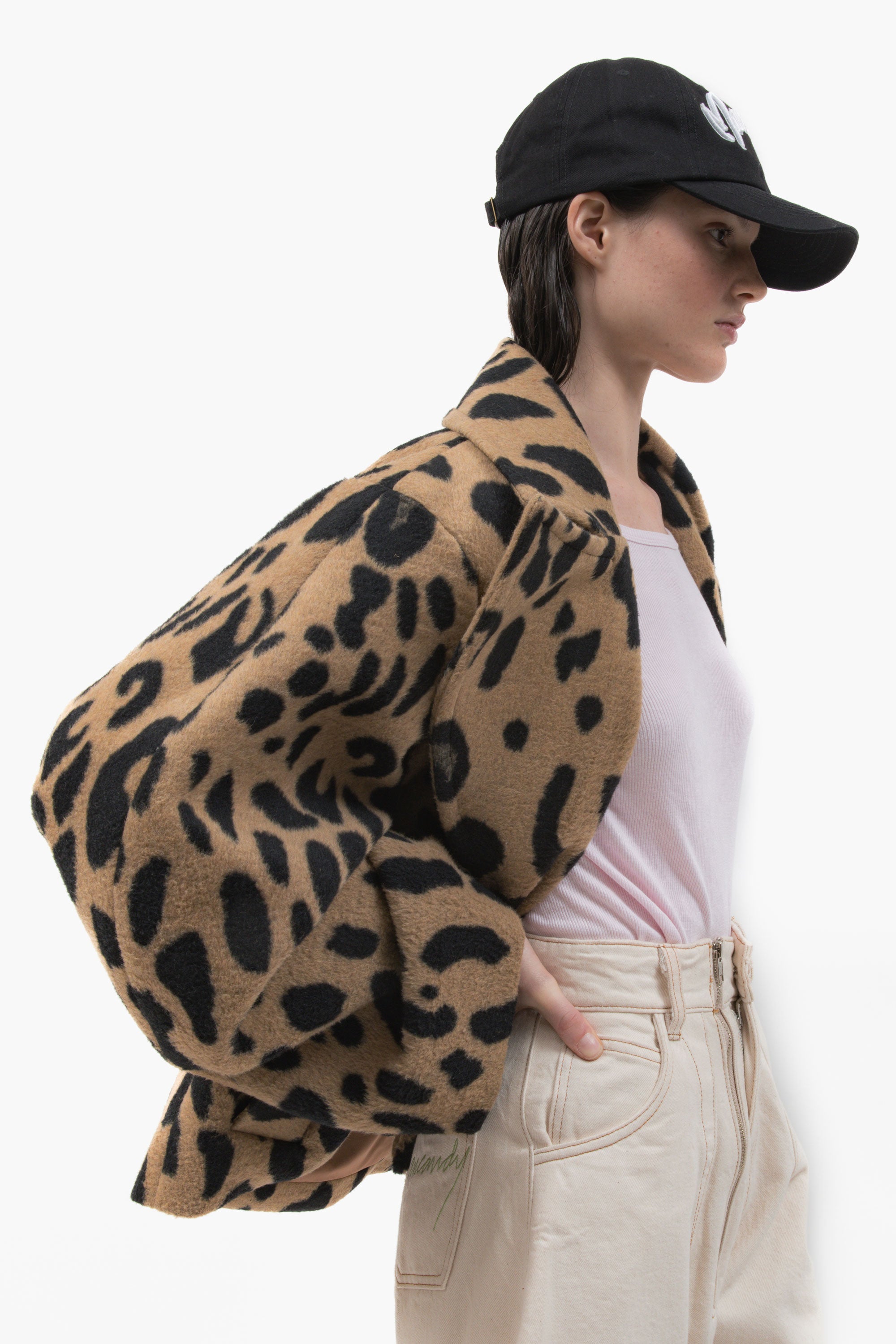 Wide Leopard Coat