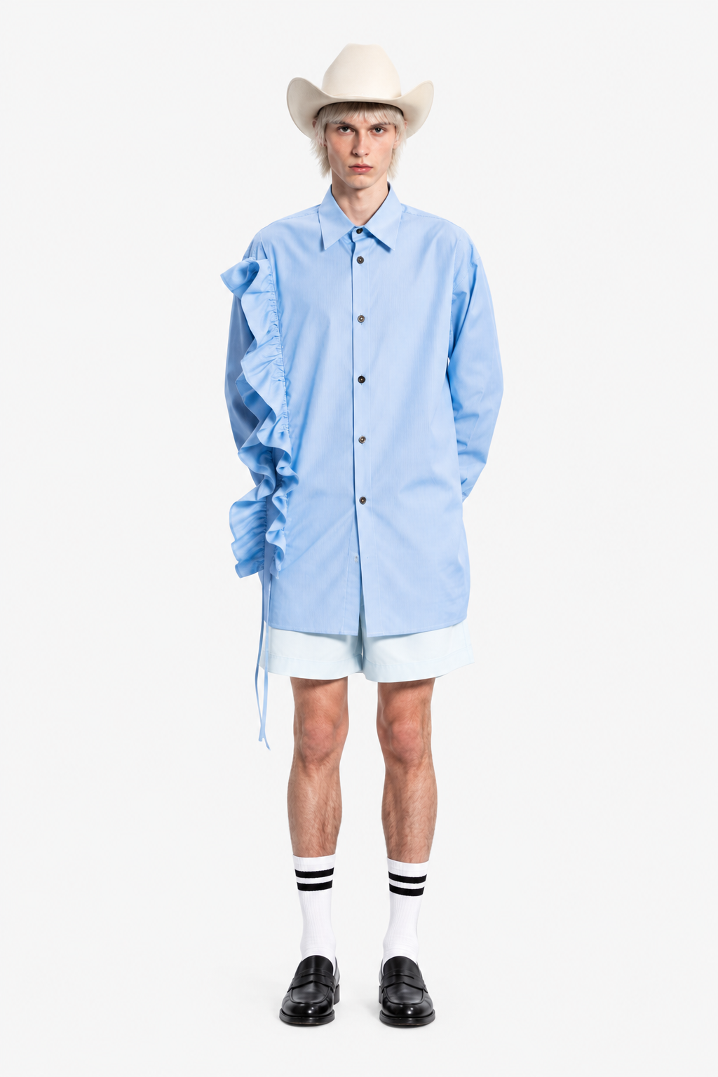 Orchid Stripe Shirt — Blue