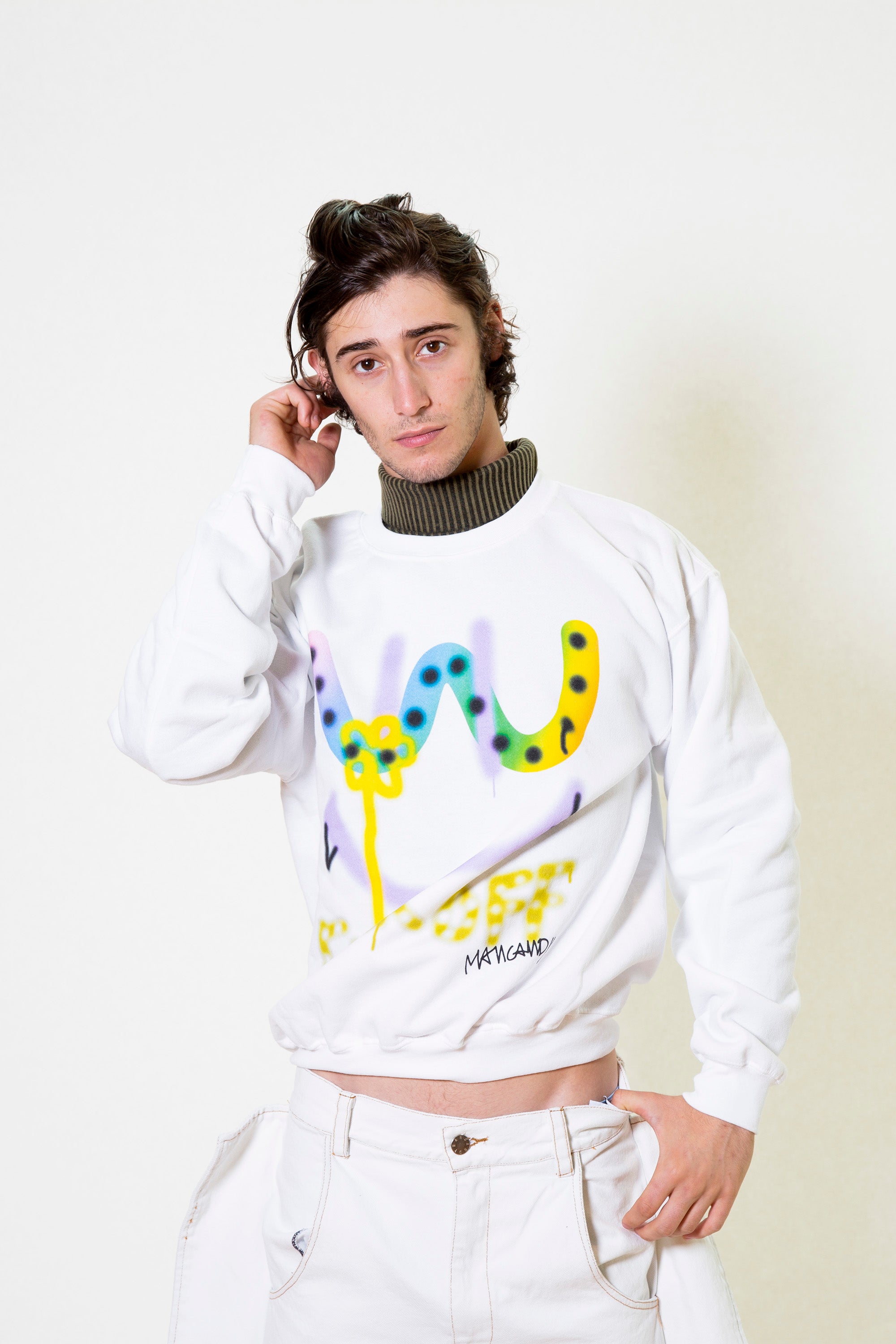 Printed Cotton-Jersey Sweatshirt FO