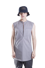 Samurai cotton sleeveless shir